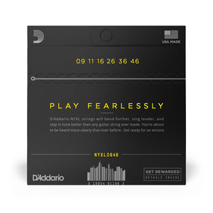 D'Addario NYXL0946 Nickel Wound Electric Guitar Strings, 09-46