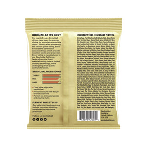 Ernie Ball Earthwood Medium Light 80/20 Bronze Acoustic Guitar Strings, 12-54