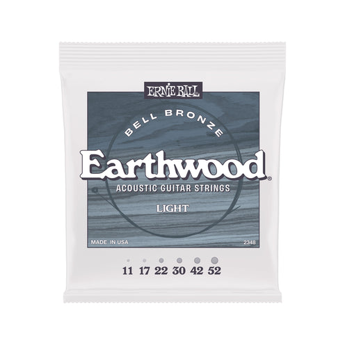 Ernie Ball Earthwood Light Bell Bronze Acoustic Guitar Strings, 11-52