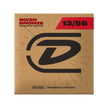 Jim Dunlop DAB1356 80/20 Bronze Acoustic Guitar Strings, Medium, 13-56