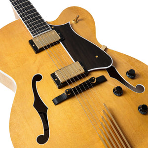 Heritage Standard Collection Eagle Classic Hollow Electric Guitar with Case, Antique Natural