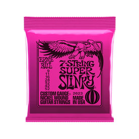 Ernie Ball Super Slinky 7-String Nickel Wound Electric Guitar Strings, 9-52