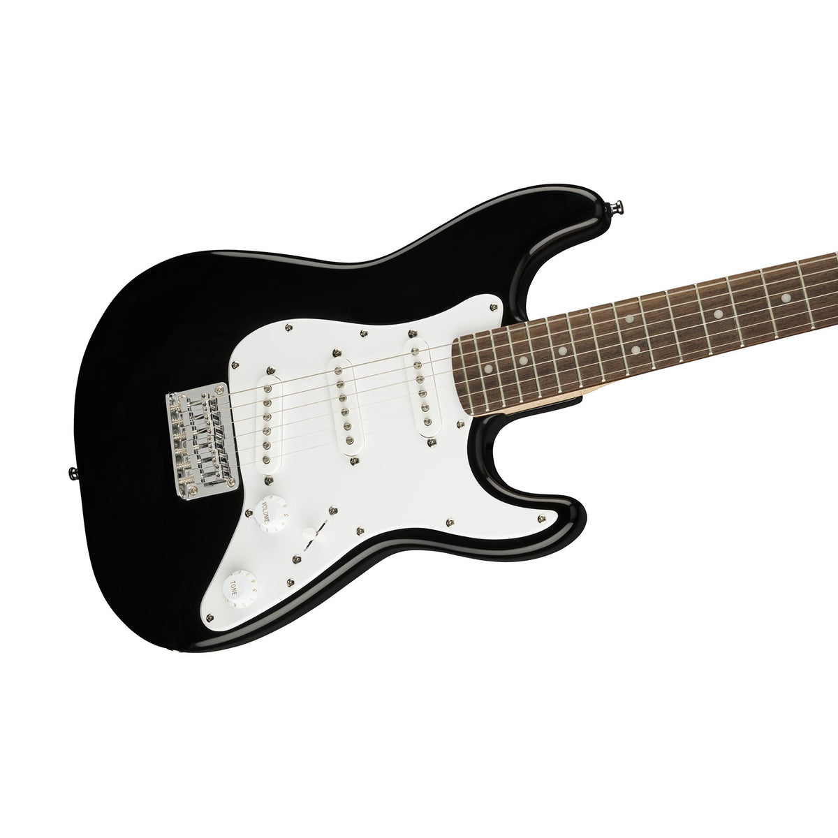 Squier Mini Stratocaster Electric Guitar, Laurel FB, Black – Dawsons