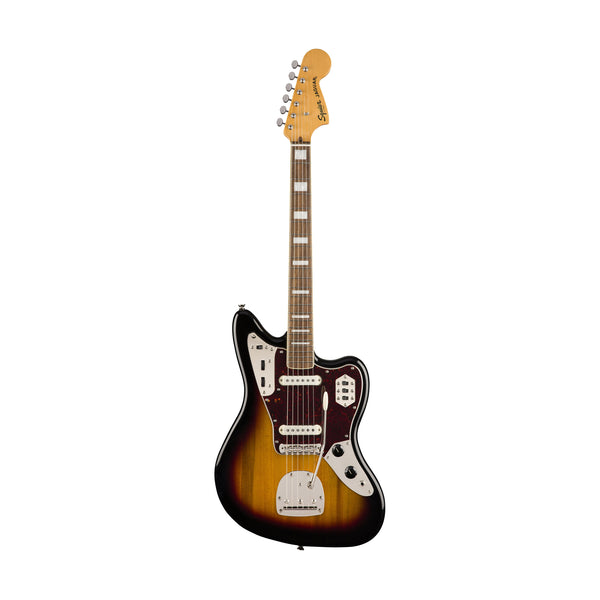 Squier Classic Vibe 70s Jaguar Electric Guitar, Laurel FB, 3-Tone