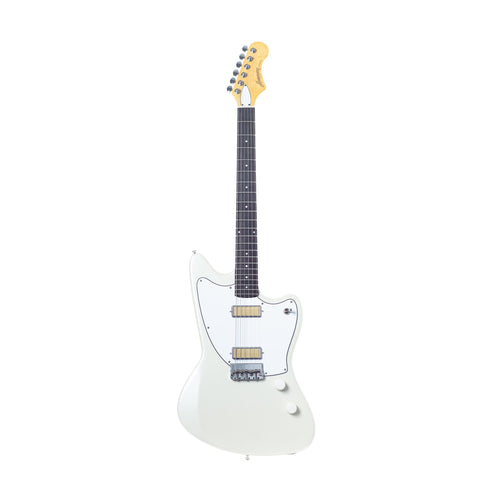 Harmony Standard Series Silhouette Electric Guitar w/Case, RW FB, Pearl White