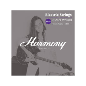 Harmony HE04 Nickel Electric Guitar Strings, Custom Regular, 10/52