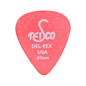 Teisco Del Rex Standard Guitar Pick, .50mm, 6-Pick Pack