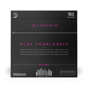 D'Addario NYXL0942 Nickel Wound Electric Guitar Strings, 09-42