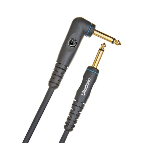 D'Addario PW-GRA-20 Custom Series Instrument Cable, Right Angle, 20 feet