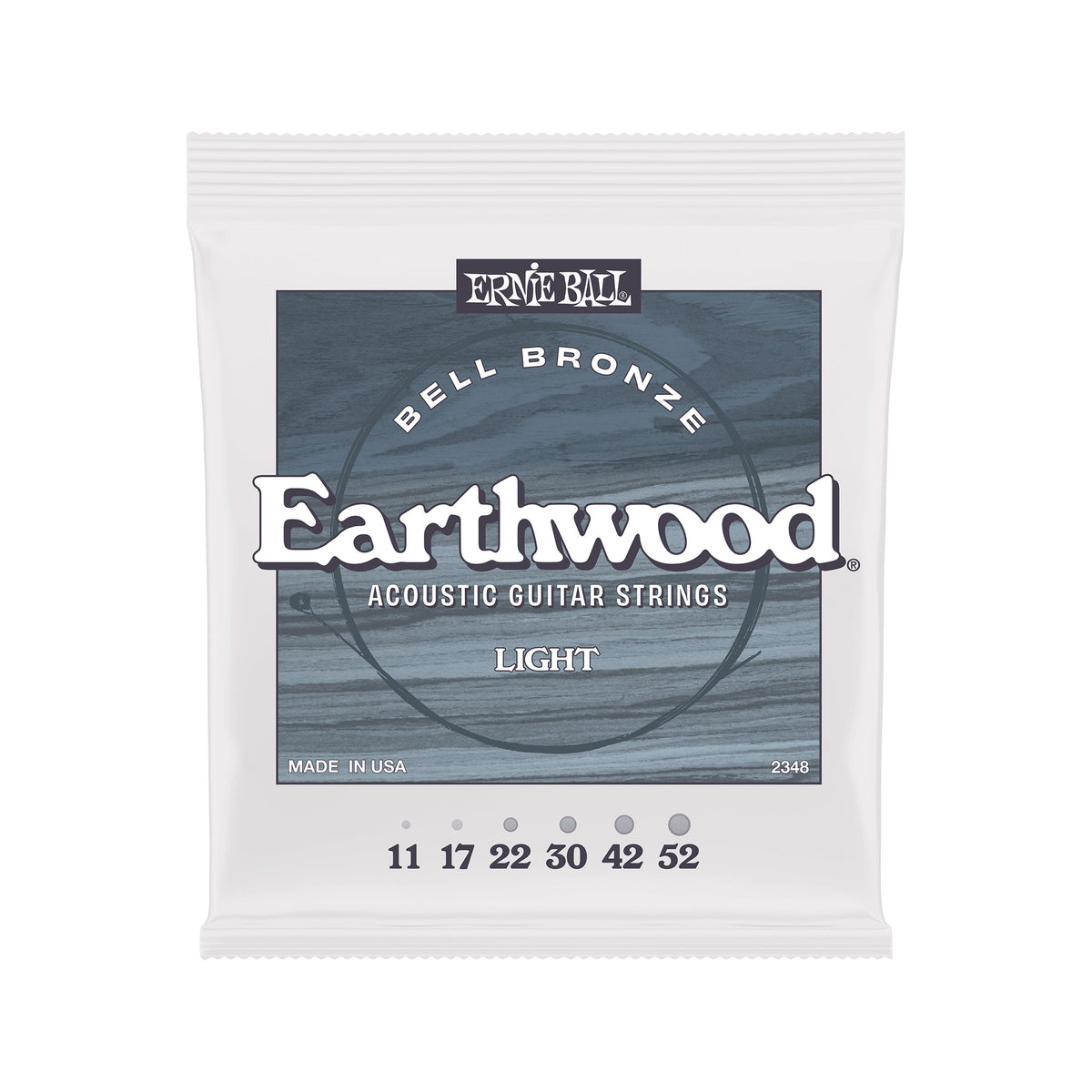 Ernie Ball Earthwood Light Bell Bronze Acoustic Guitar Strings, 11