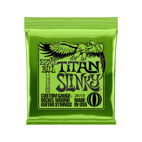 Ernie Ball Titan Slinky Nickel Wound Electric Guitar Strings, 11-56