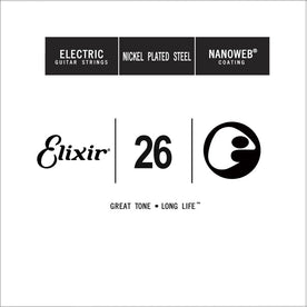 Elixir 15226 Nanoweb Electric Guitar Single String, .026
