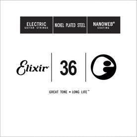 Elixir 15236 Nanoweb Electric Guitar Single String, .036