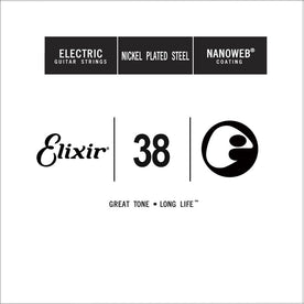Elixir 15238 Nanoweb Electric Guitar Single String, .038