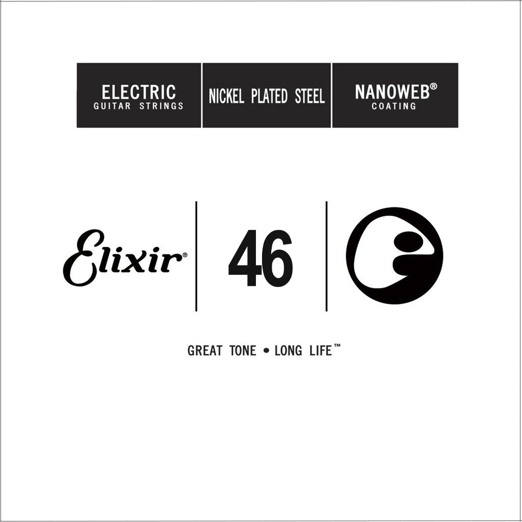 Elixir 15246 Nanoweb Electric Guitar Single String, .046