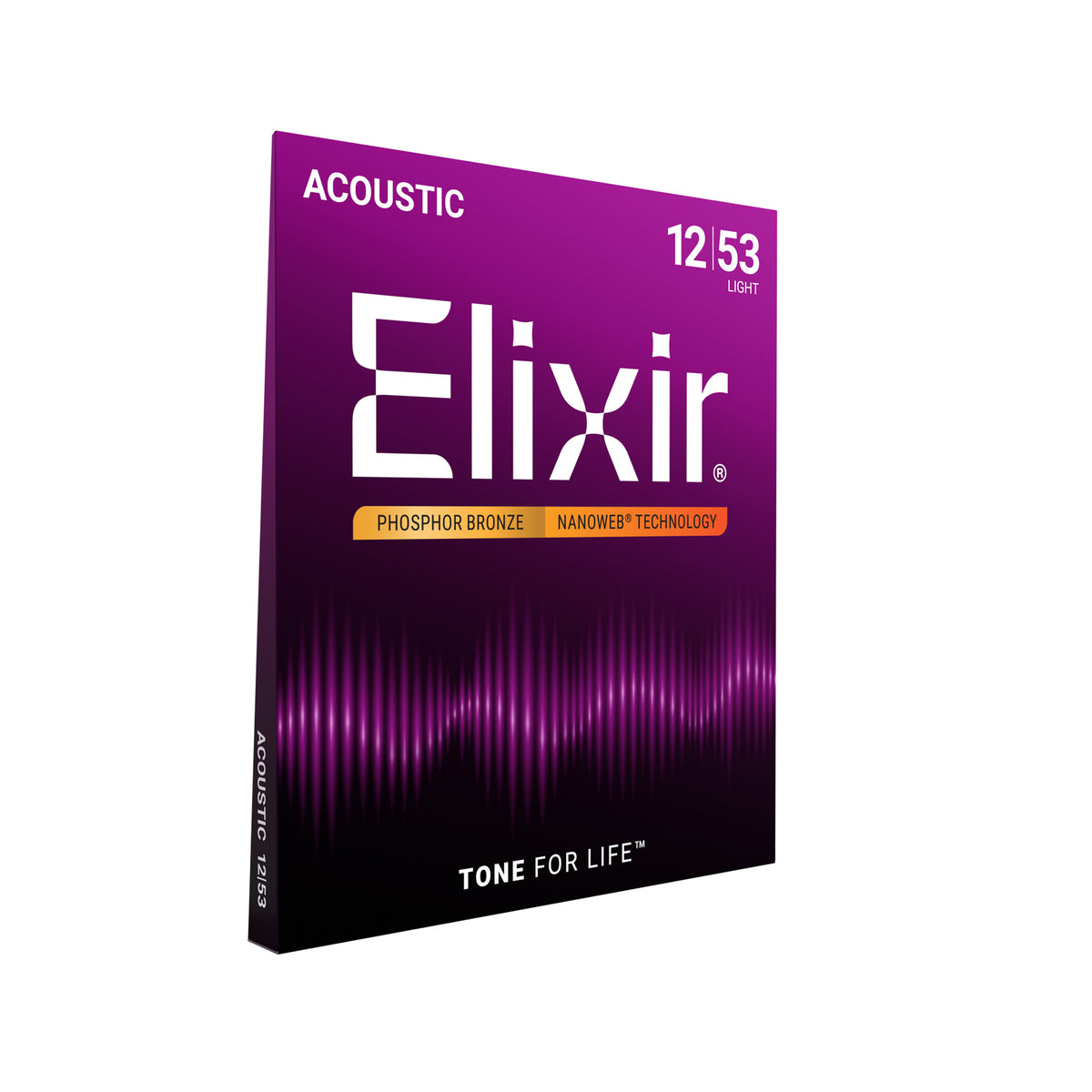 Elixir 16052 Nanoweb Phosphor Bronze Acoustic Guitar Strings