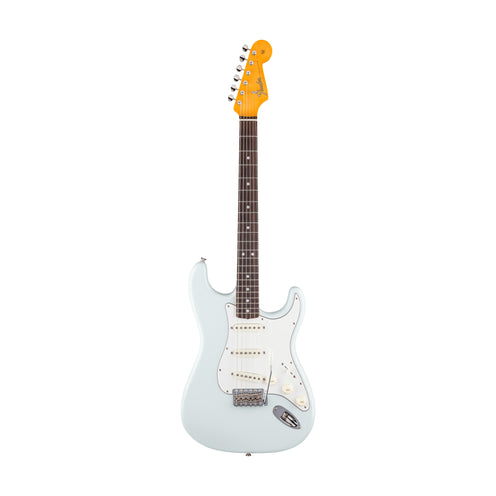 Fender American Vintage 65 Stratocaster Electric Guitar, Round-Lam RW FB, Sonic Blue