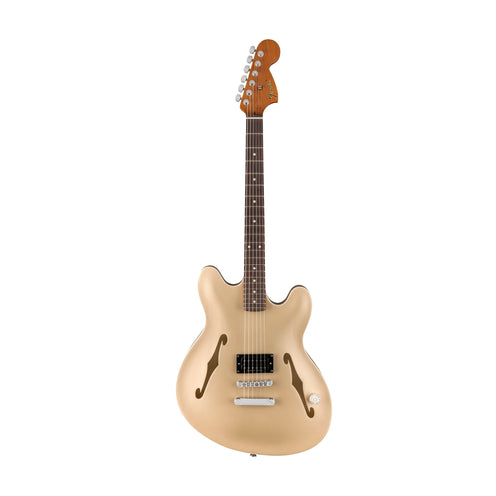 Fender Tom DeLonge Starcaster Electric Guitar, RW FB, Shoreline Gold