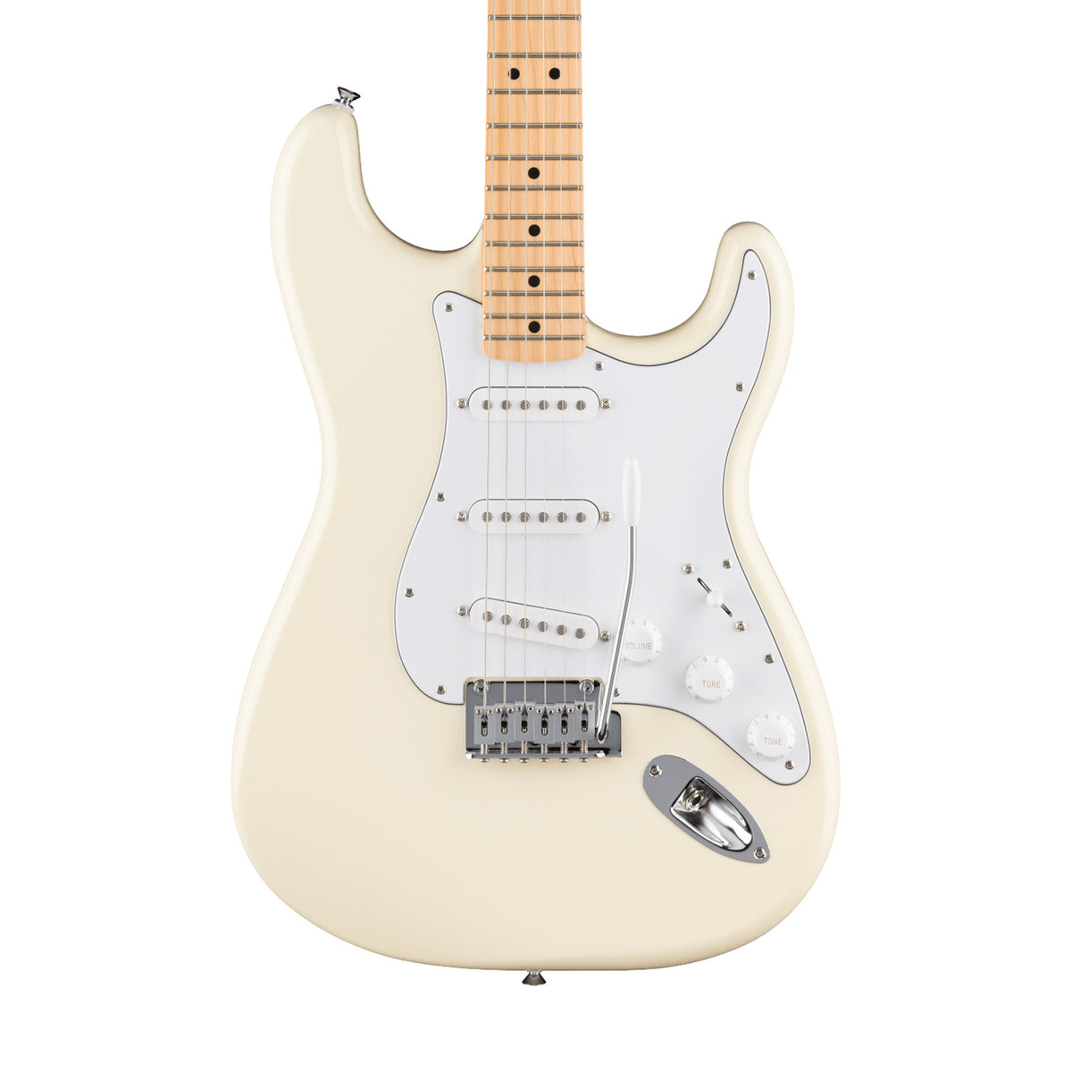 Fender Standard Stratocaster Electric Guitar, Maple FB, Olympic