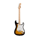 Squier Sonic Stratocaster Electric Guitar w/White Pickguard, Maple FB, 2-Color Sunburst