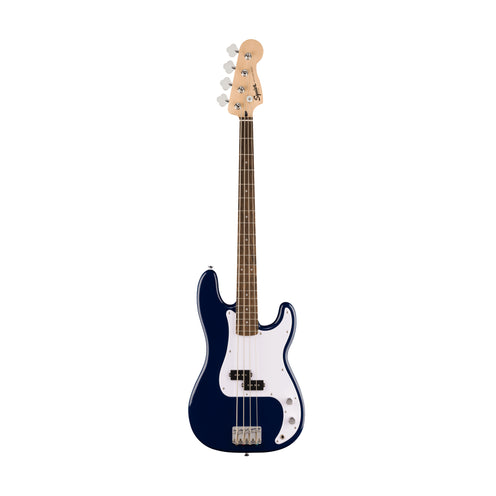 Squier FSR Sonic Precision Bass Guitar w/White Pickguard, Laurel FB, Midnight Blue