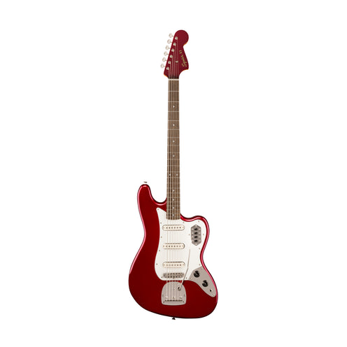 Squier FSR Classic Vibe Bass VI Guitar, Laurel FB, Candy Apple Red