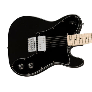 Squier Paranormal Esquire Deluxe Electric Guitar, Maple FB, Metallic Black