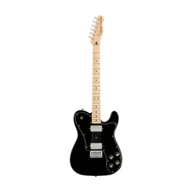 Squier Affinity Series Telecaster Deluxe Electric Guitar, Maple FB, Black