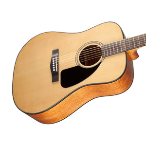 Fender CD-60 Dreadnought V3 DS Acoustic Guitar, Walnut FB, Natural