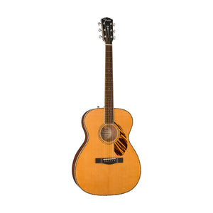 Fender PO-220E Orchestra Electro Acoustic Guitar, Natural