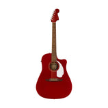 Fender California Redondo Player Acoustic Guitar, Walnut FB, Candy Apple Red