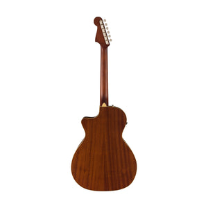 Fender California Newporter Player Medium-Sized Acoustic Guitar, Walnut FB, Tidepool