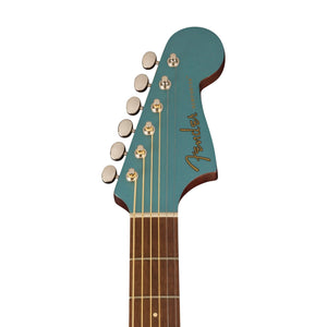 Fender California Newporter Player Medium-Sized Acoustic Guitar, Walnut FB, Tidepool
