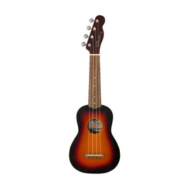 Fender Venice Soprano Ukulele, Walnut FB, 2-Color Sunburst