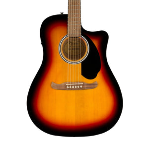 Fender FA-125CE Dreadnought Acoustic Guitar, Walnut FB, Sunburst