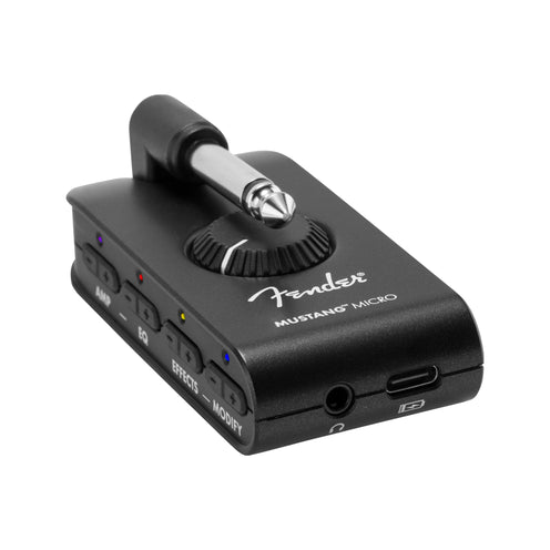 Fender Mustang Micro Guitar Headphone Amplifier, Black