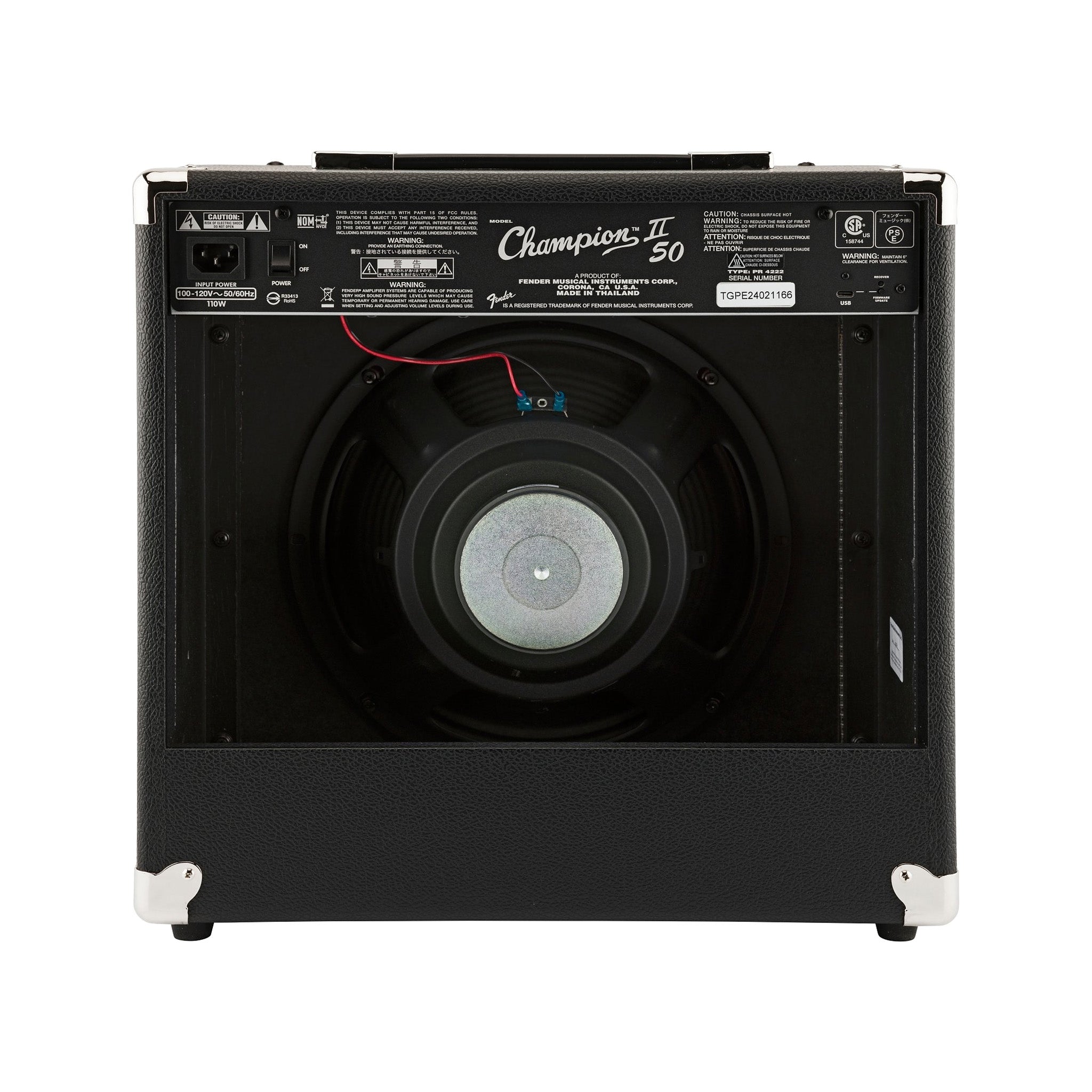 Fender Champion II 50 Guitar Combo Amplifier, 230V UK – Dawsons