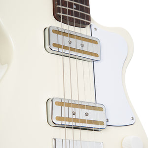 Harmony Standard Juno Electric Guitar w/Case, RW FB, Pearl White