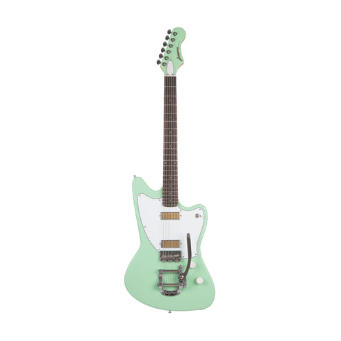 Harmony Standard Series Factory Special Silhouette w/ Bigsby Electric Guitar w/Case, Surf Green (B-Stock)