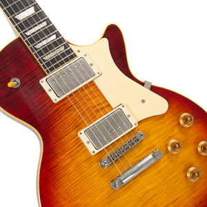 Heritage Custom Shop Core Collection H-150 Electric Guitar with Case, Dark Cherry Sunburst, Artisan Aged