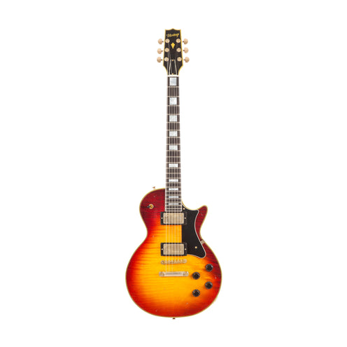 Heritage Custom Shop Core Collection H-157 Maple Top Electric Guitar with Case, Dark Cherry Sunburst, Artisan Aged