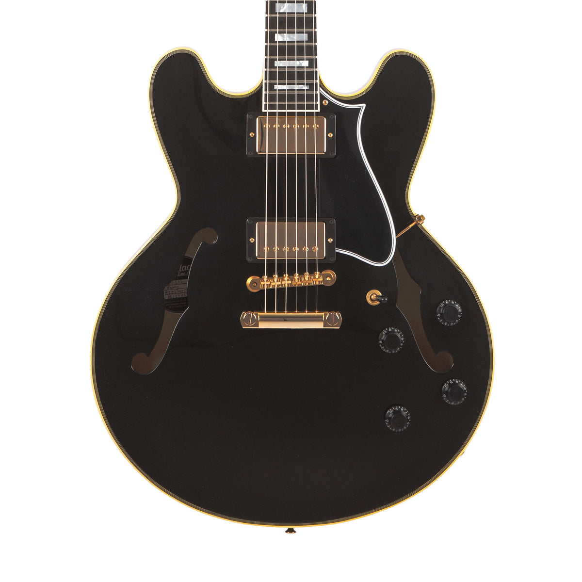ギター EC Custom Shop EYEBALL COMPRESSOR Heritage Custom Shop Core Collection H-555 Electric Guitar, Ebony