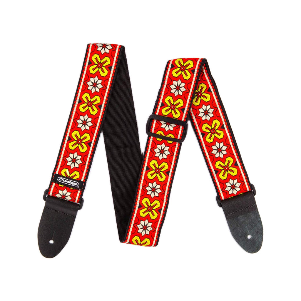 Jim Dunlop D6703RD Jacquard Weave Guitar Strap, Avalon Red