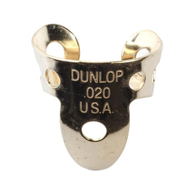 Jim Dunlop 371R.020 Brass Mini Finger Picks, .020inch, 20 Picks Per Tube
