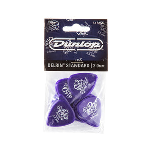 Jim Dunlop 41 Delrin 500 Pick, 2.00mm, 12-Pack