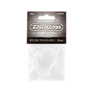 Jim Dunlop 44 Nylon Standard Pick, .38mm, 12-Pack