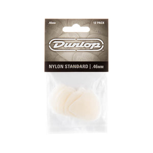 Jim Dunlop 44 Nylon Standard Pick, .46mm, 12-Pack