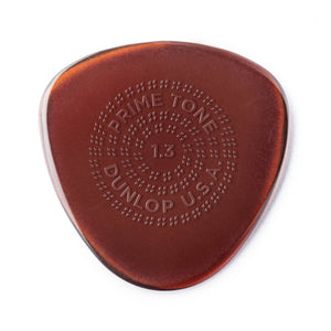 Jim Dunlop 514 Primetone Semi-Round Grip Pick, 1.3mm, 3-Pack
