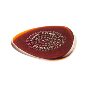Jim Dunlop 514 Primetone Semi-Round Grip Pick, 1.3mm, 3-Pack
