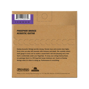 Jim Dunlop DAP1152 Phosphor Bronze Acoustic Guitar Strings, Medium Light, 11-52